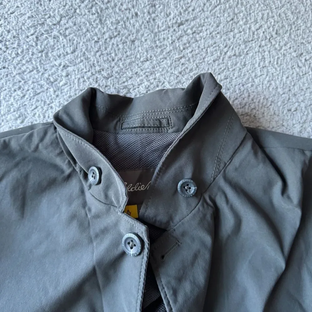 NEW Eddie Bauer Blazer Mens 46 Gray Travex Voyager Jacket Sport Coat Performance